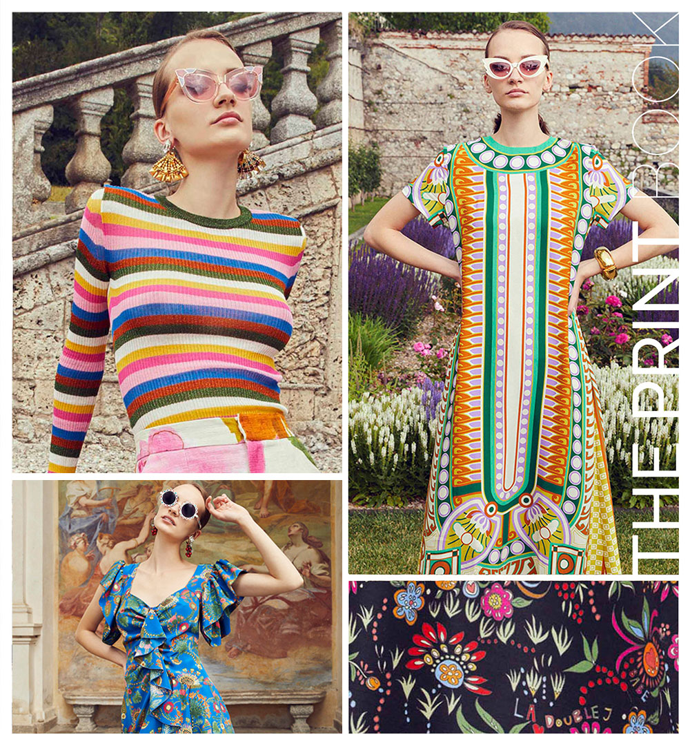 sixties print trends, runway trends, resort 20