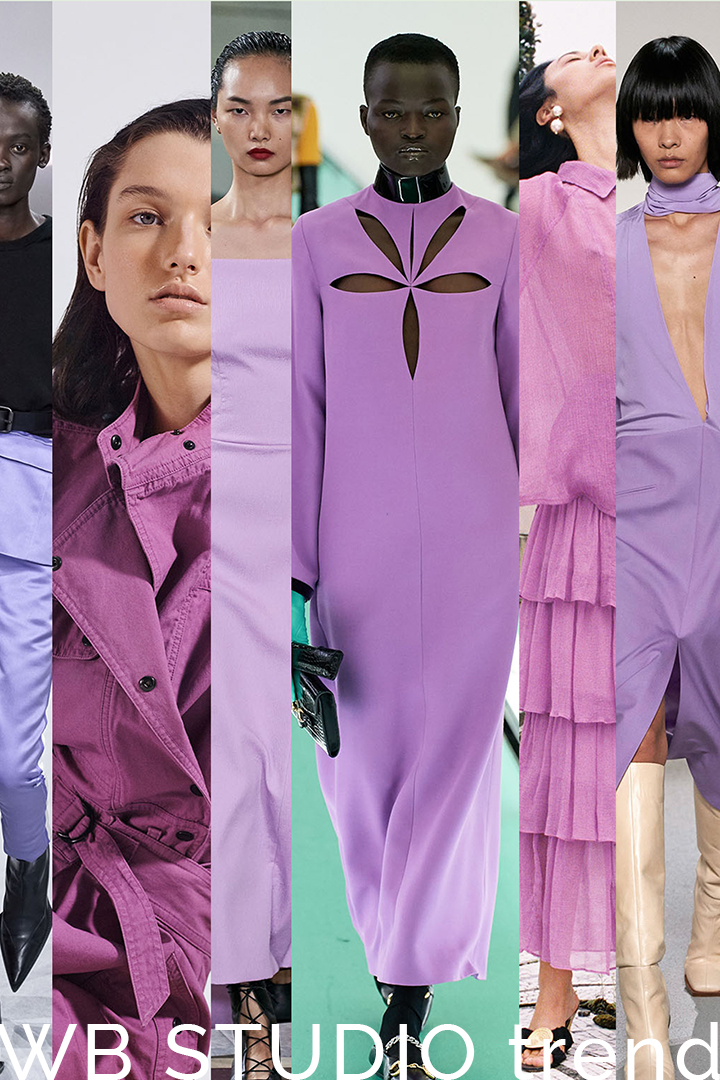 purple runway ss20 color trends