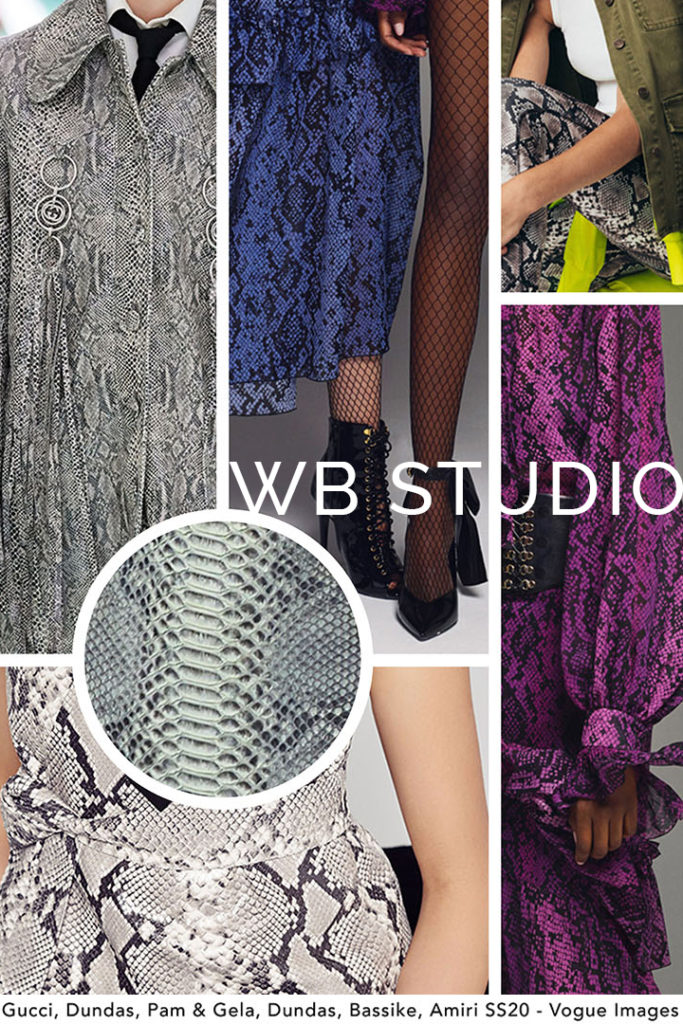ss20 runway print trends snakeskin